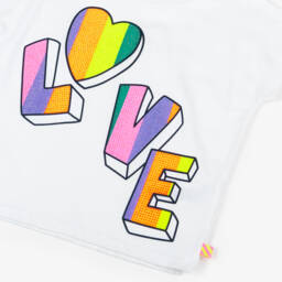 Billieblush-Футболка из хлопка с надписью "Love" для девочек | Childrensalon Outlet