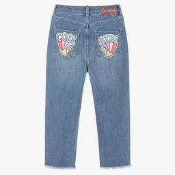 Billieblush-Girls Mid-Blue Denim Jeans | Childrensalon Outlet
