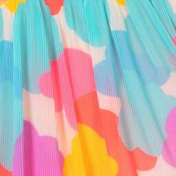 Billieblush-Girls Multicolour Cloud Pleated Dress | Childrensalon Outlet