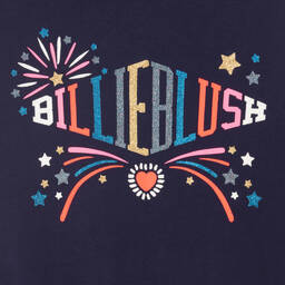 Billieblush-Girls Navy Blue Cotton Dress | Childrensalon Outlet