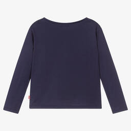 Billieblush-Синий хлопковый топ для девочек | Childrensalon Outlet