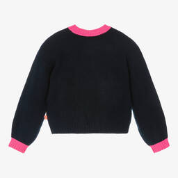 بيلي بلاش-بلوفر بطبعة قلب بترتر لون كحلي للبنات | Childrensalon Outlet