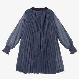 Billieblush-Girls Navy Blue Sparkly Dress | Childrensalon Outlet