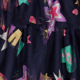 Billieblush-Girls Navy Blue Tulle Dress | Childrensalon Outlet