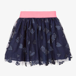 Billieblush-Girls Navy Blue Tulle Skirt | Childrensalon Outlet