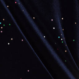 Billieblush-Girls Navy Blue Velour Dress | Childrensalon Outlet