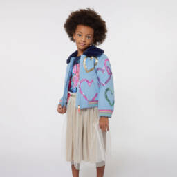 Billieblush-Girls Navy Cotton Sequin Top | Childrensalon Outlet