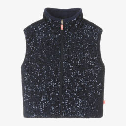 Billieblush-Синий жилет с пайетками для девочек | Childrensalon Outlet