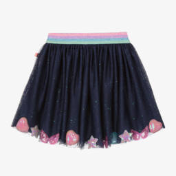 Billieblush-Girls Navy Sparkle Tulle Skirt | Childrensalon Outlet