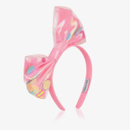 Billieblush-Girls Neon Pink Confetti Bow Headband | Childrensalon Outlet