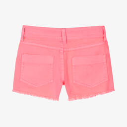 Billieblush-Girls Neon Pink Denim Shorts | Childrensalon Outlet