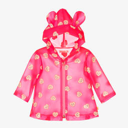 Billieblush-Girls Neon Pink Heart Raincoat | Childrensalon Outlet