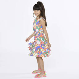 Billieblush-Неоново-розовые кожаные сандалии | Childrensalon Outlet