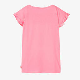 Billieblush-Girls Neon Pink Sequin Butterfly Dress | Childrensalon Outlet