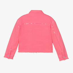 Billieblush-Girls Neon Pink Sequin Twill Jacket | Childrensalon Outlet