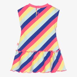 Billieblush-Girls Neon Pink Striped Dress | Childrensalon Outlet