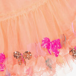 Billieblush-فستان تول لون برتقالي | Childrensalon Outlet