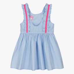 Billieblush-Girls Pale Blue Cotton Dress | Childrensalon Outlet