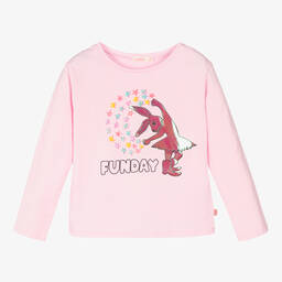 Billieblush Haut rose pale en coton Fille Childrensalon Outlet