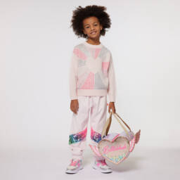 Billieblush-Girls Pale Pink Diamanté Sweater | Childrensalon Outlet