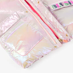 Billieblush-Girls Pearlescent Sequin Puffer Jacket | Childrensalon Outlet