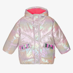 Billieblush-Girls Pearlescent Sequin Puffer Jacket | Childrensalon Outlet