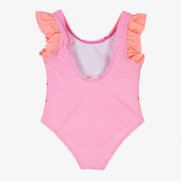 Billieblush-Розовый купальник с рюшами и бабочкой | Childrensalon Outlet