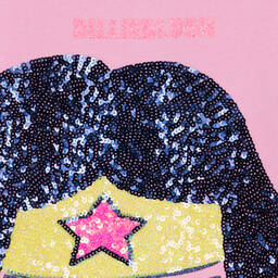 Billieblush-Girls Pink Cotton DC Sweatshirt Dress | Childrensalon Outlet