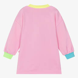 Billieblush-Girls Pink Cotton DC Sweatshirt Dress | Childrensalon Outlet