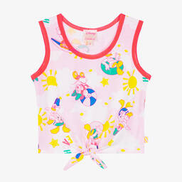 Billieblush-Girls Pink Cotton Disney Top | Childrensalon Outlet