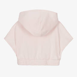 بيلي بلاش-سويتشيرت هودي قطن جيرسي لون زهري للبنات | Childrensalon Outlet