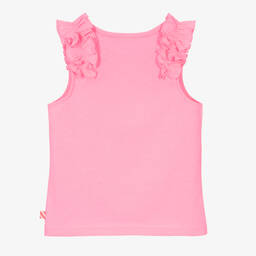 Billieblush-تيشيرت قطن جيرسي لون زهري للبنات | Childrensalon Outlet