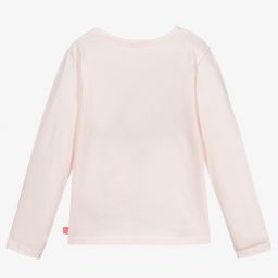 Billieblush-Girls Pink Cotton Jersey Top | Childrensalon Outlet