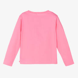 Billieblush-Girls Pink Cotton Logo Top | Childrensalon Outlet