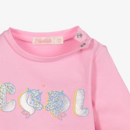 Billieblush-Girls Pink Cotton Top | Childrensalon Outlet