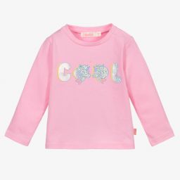 Billieblush-Girls Pink Cotton Top | Childrensalon Outlet