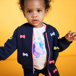 Billieblush-Розовый хлопковый топ с единорогом для девочек | Childrensalon Outlet