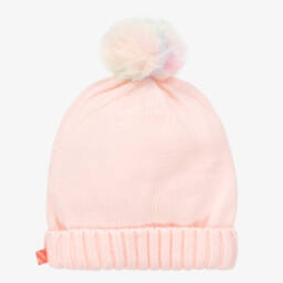 Billieblush-Girls Pink Cozy Pom Beanie | Childrensalon Outlet