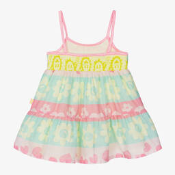 Billieblush-Girls Pink Flower & Heart Cotton Dress | Childrensalon Outlet