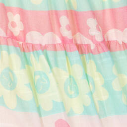 Billieblush-Girls Pink Flower & Heart Cotton Dress | Childrensalon Outlet