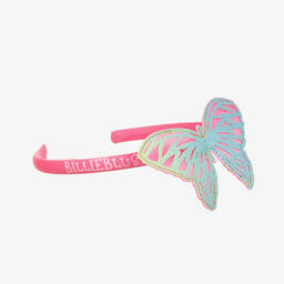 Billieblush-Girls Pink Glitter Butterfly Hairband | Childrensalon Outlet