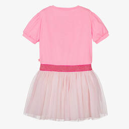 Billieblush-Girls Pink Heart Tulle Dress | Childrensalon Outlet