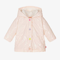 Billieblush-Girls Pink Hooded Coat | Childrensalon Outlet
