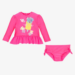 Billieblush-Girls Pink Ice Cream Tankini (UPF40+) | Childrensalon Outlet