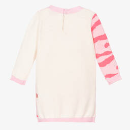 Billieblush-Girls Pink & Ivory Cat Dress | Childrensalon Outlet
