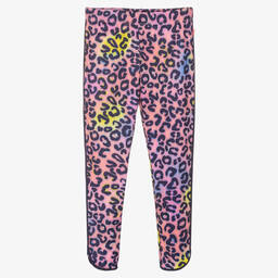 Billieblush-Розовые легинсы с леопардовым принтом для девочек | Childrensalon Outlet