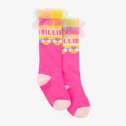 Billieblush-Girls Pink Mesh Ruffle Socks | Childrensalon Outlet