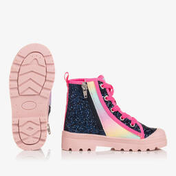 Billieblush-Розово-синие кроссовки с блестками | Childrensalon Outlet
