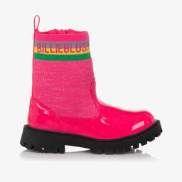 Billieblush-Розовые лакированные полусапожки | Childrensalon Outlet