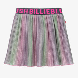 Billieblush-Girls Pink & Purple Glitter Pleated Skirt | Childrensalon Outlet